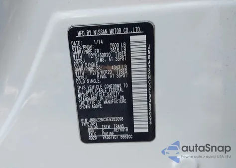 2014 Infiniti Qx80 из США, поврежденный, VIN JN8AZ2NC3E9352098